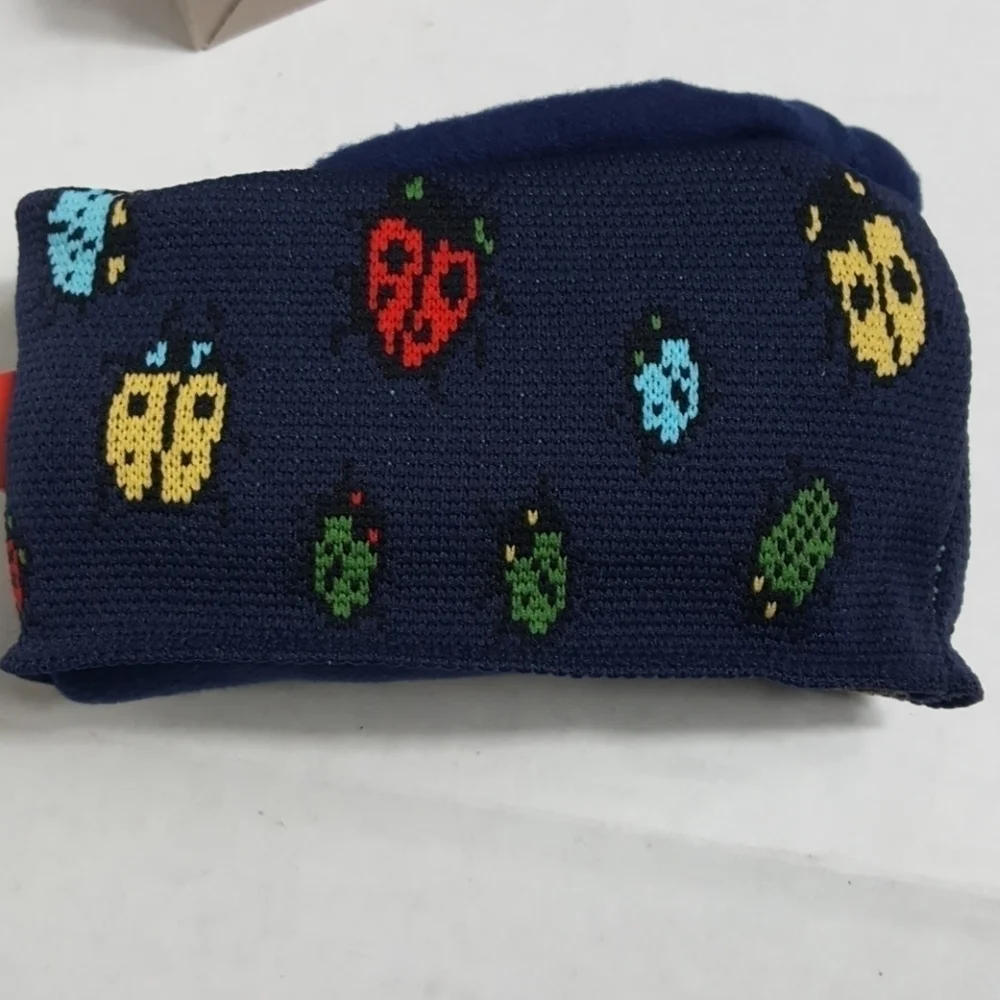 NWT Hunter Boot Socks Ladybird print kids XL Ladybugs Fleece Youth 3-5 NIB
